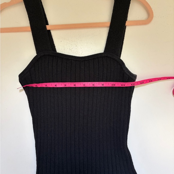 Madewell Black Ribbed Camisole Top size small - Picture 5 of 6